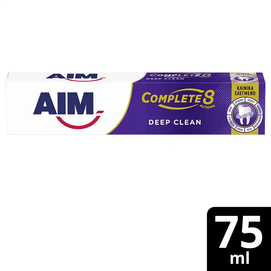 Aim Complete 8 Actions Οδοντόκρεμα Deep Clean 75ml.