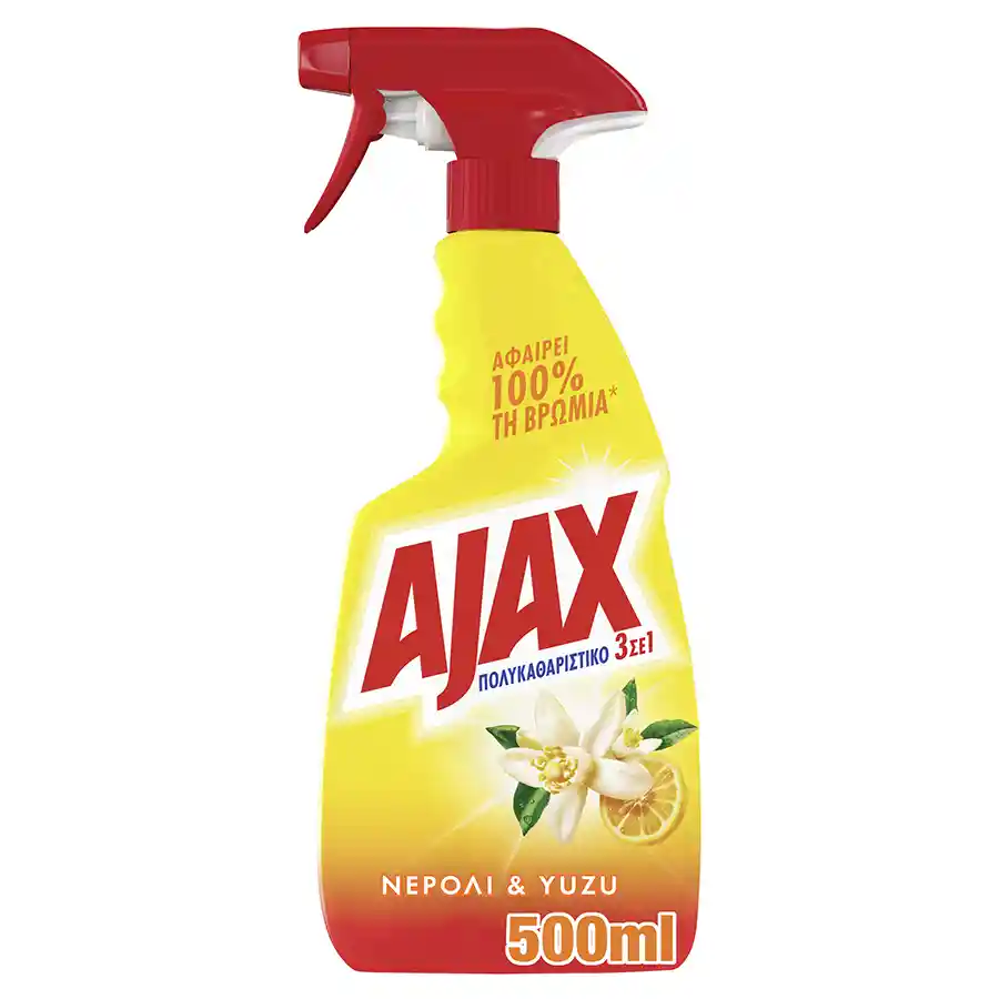 Ajax Uplifting Καθαριστικό Επιφανειών 3σε1 Νερόλι & Yuzu 500ml.