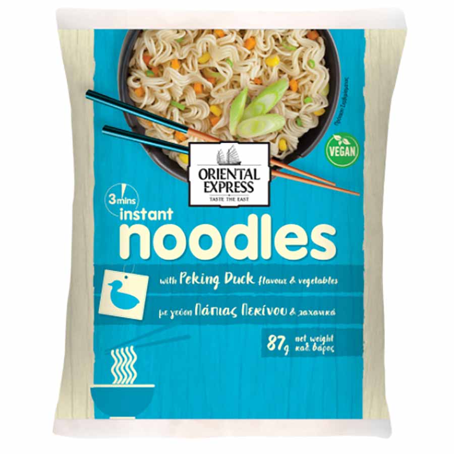 Oriental Express Noodles Με Γεύση Πάπια Πεκίνου 3' 87γρ.