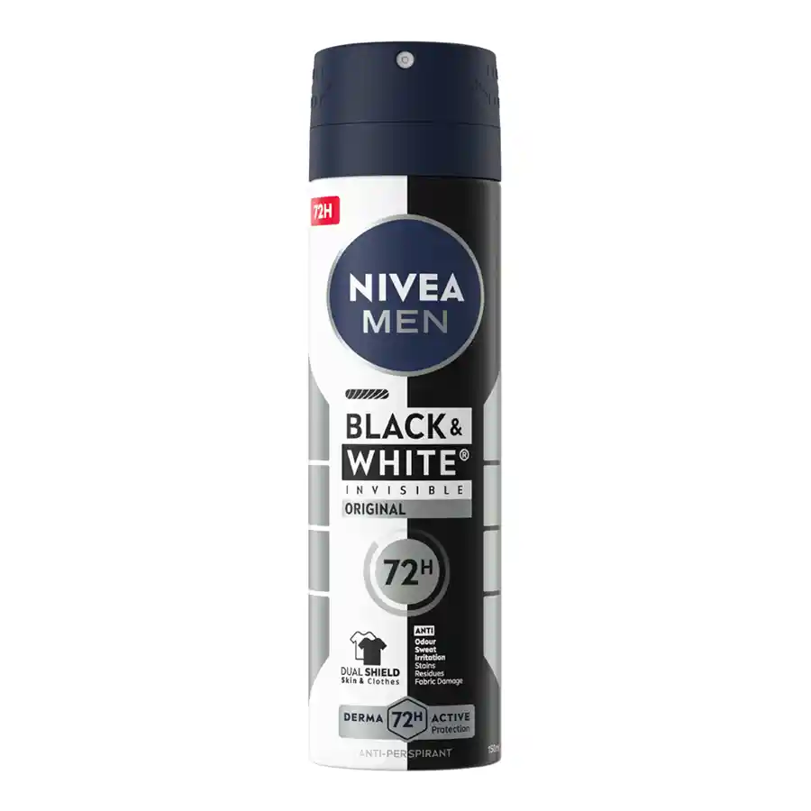 Nivea Men Black & White Power Invisible Αποσμητικό Σπρέι 150ml.