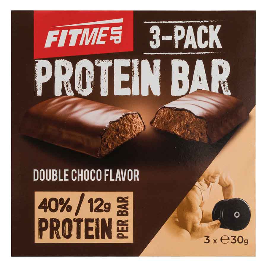 Fit Me Up Μπάρες Πρωτεΐνης Διπλής Σοκολάτας 3x30γρ.