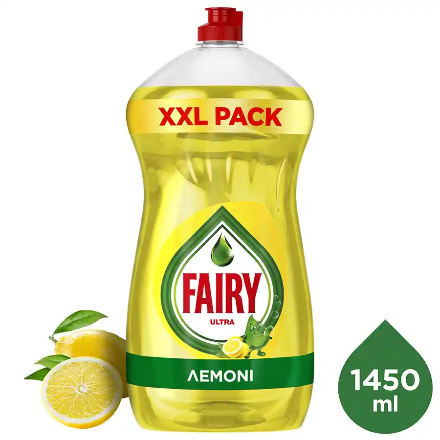Fairy Ultra Υγρό Απορρυπαντικό Πιάτων Λεμόνι 1,45lt.