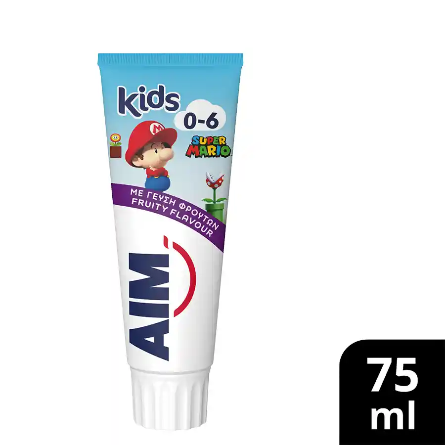 Aim Οδοντόκρεμα 0-6 Ετών 75ml. (Διάφορα Σχέδια)