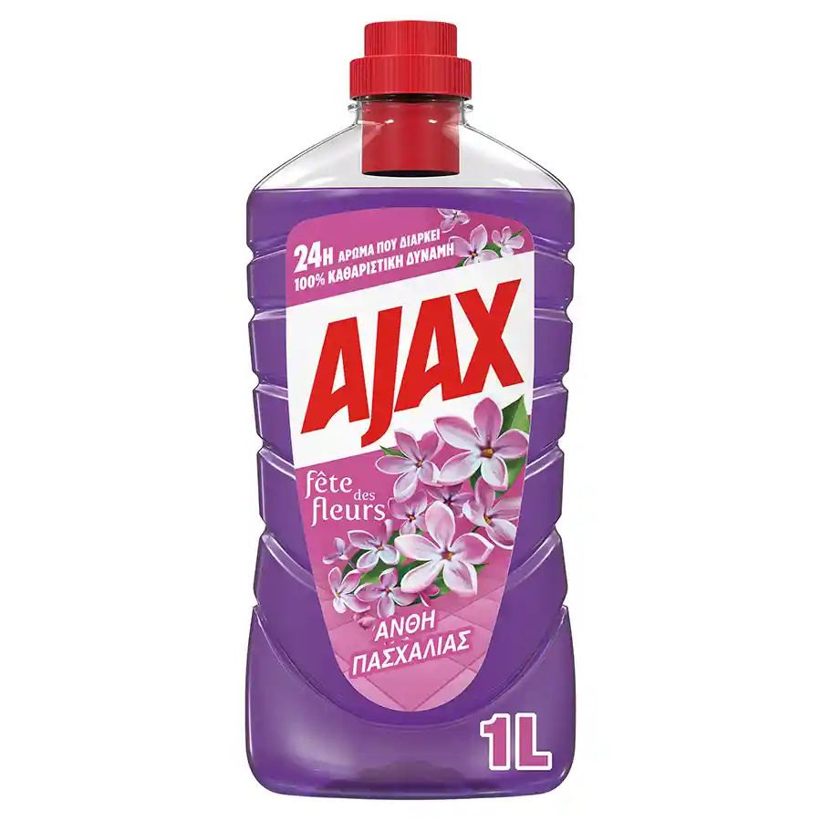 Ajax Υγρό Καθαριστικό Γιορτή Λουλουδιών Άνθη Πασχαλιάς 1lt.