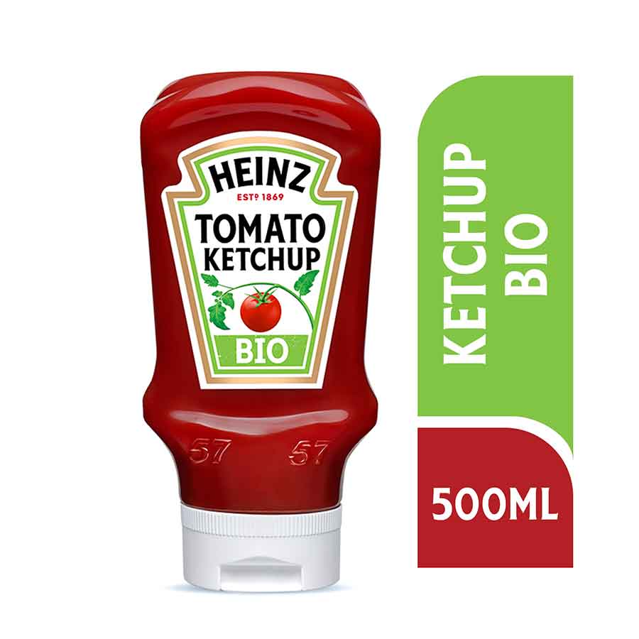 Heinz Organic Κέτσαπ Βιολογική Top Down 580γρ.
