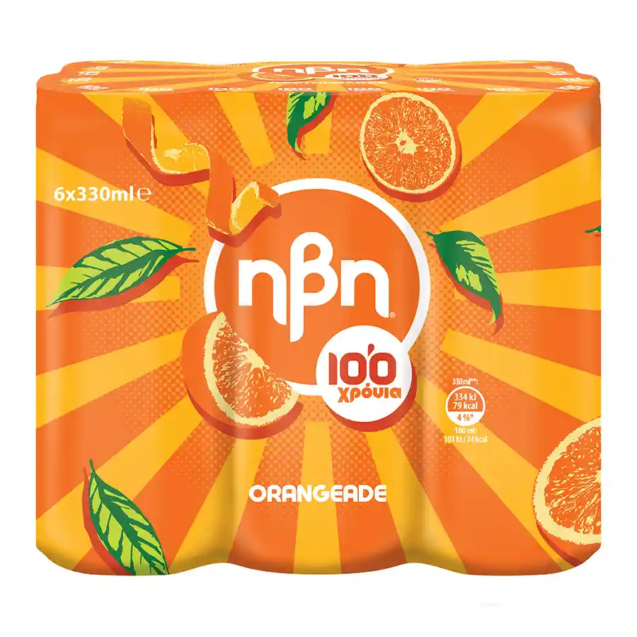 Ήβη Πορτοκαλάδα 6x330ml.