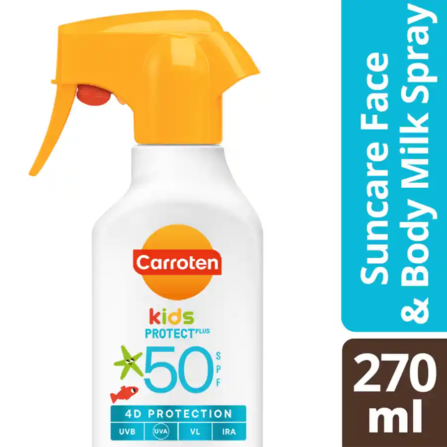 Carroten Kids Αντηλιακό Γαλάκτωμα Trigger Σπρέι SPF50 270ml.