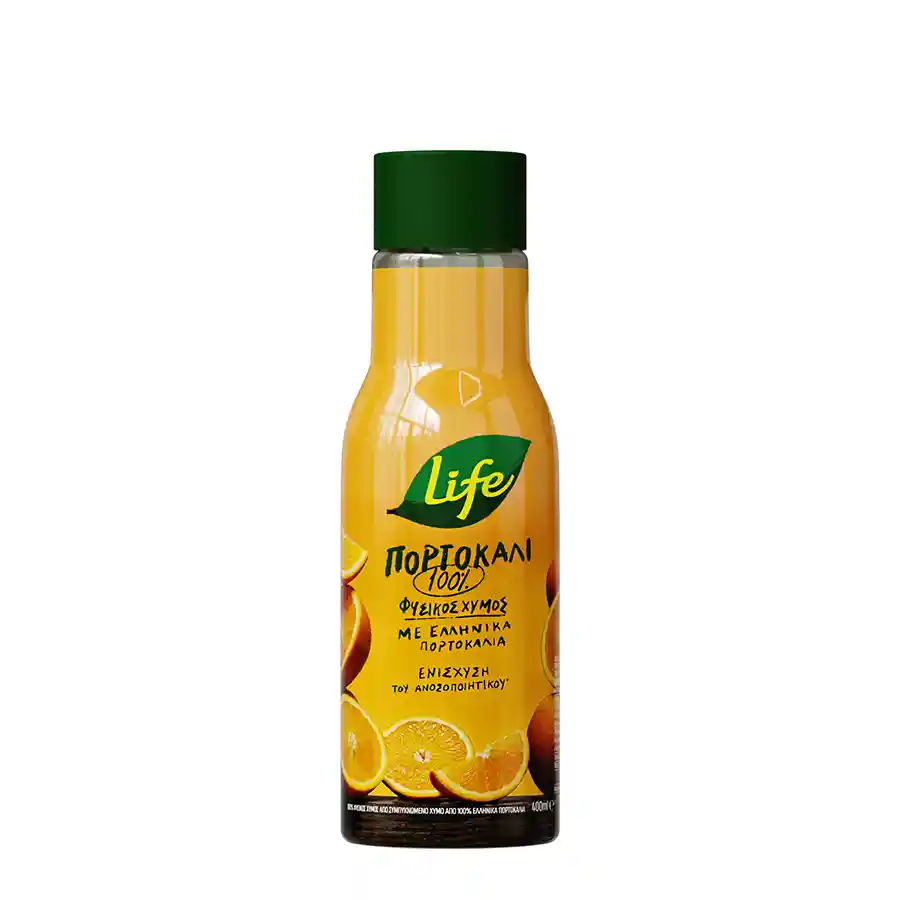 Δέλτα Life Φυσικός Χυμός Πορτοκάλι 400ml.