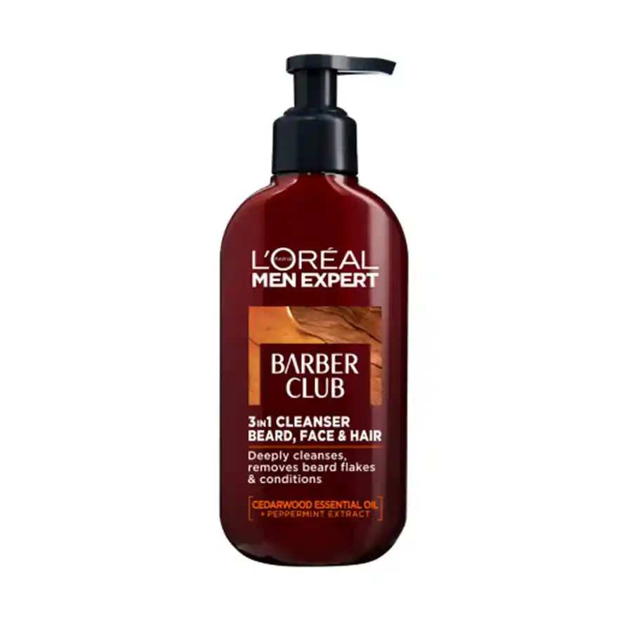 L'oreal Paris Men Expert Barber Club Beard Face & Hair Wash 200ml.