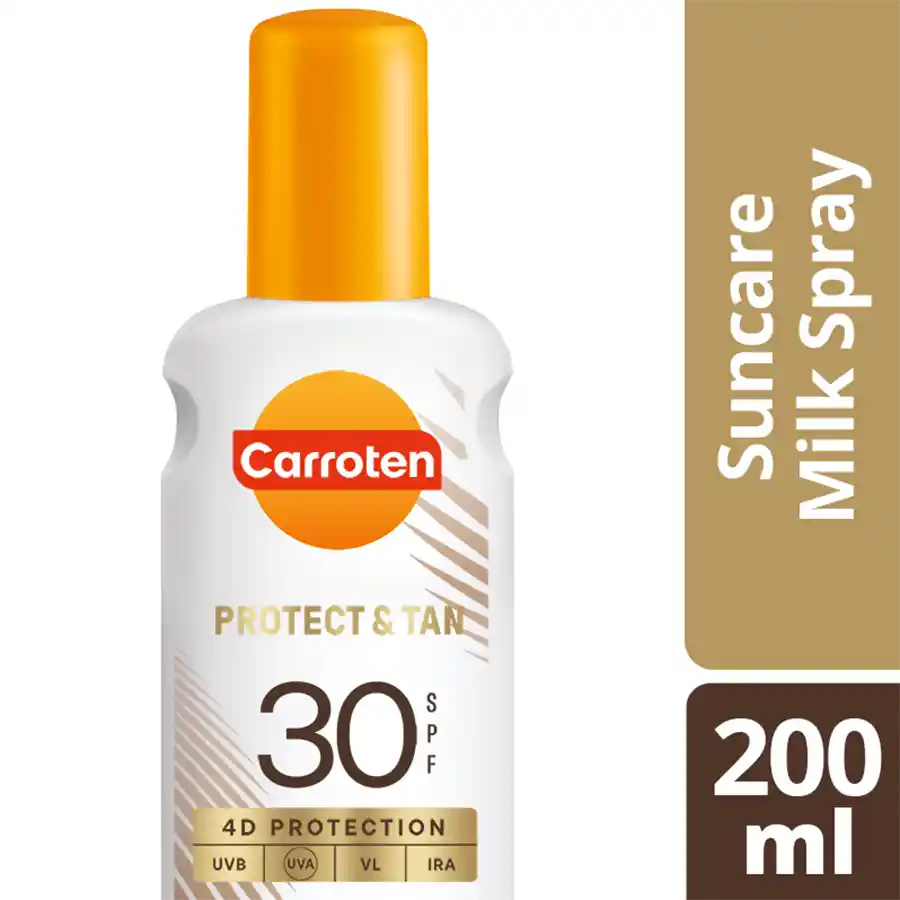 Carroten Αντηλιακό Γαλάκτωμα Tan & Protect Σπρέι SPF30 200ml.