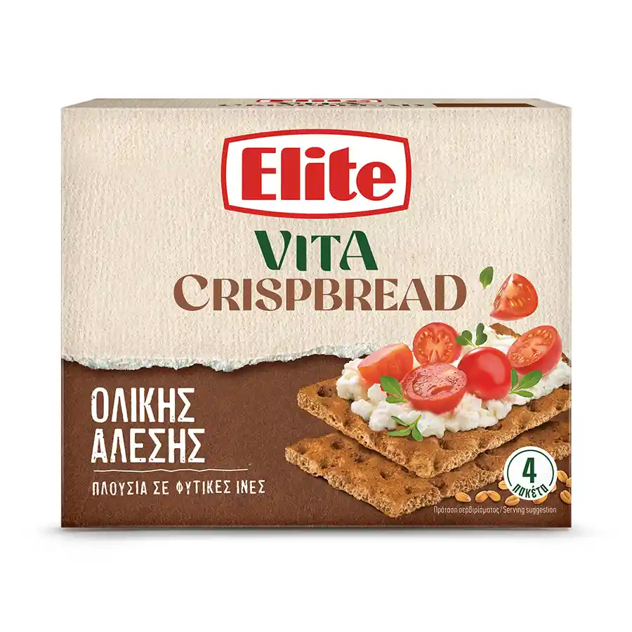 Elite Vita Crispbread Φρυγανιές Ολικής 265γρ.