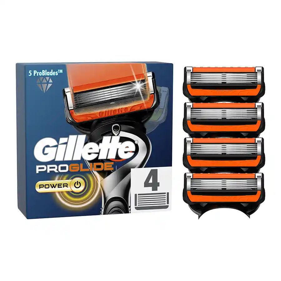 Gillette Fusion Proglide Power Ανταλλακτικές Κεφαλές 4τεμ.