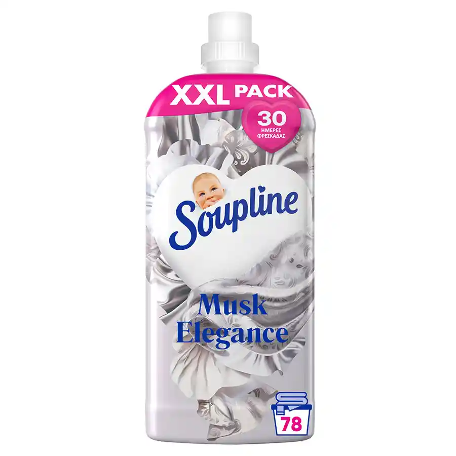 Soupline Συμπυκνωμένο Μαλακτικό Ρούχων Musk Elegance 78mez. 1,638lt.