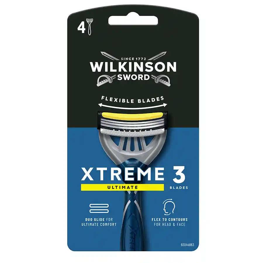 Wilkinson Xtreme Ξυραφάκι Ultimate 3Λεπίδων Μιας Χρήσης 4τεμ.