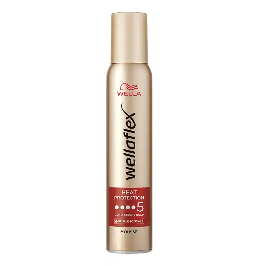 Wellaflex Heat Protection Mousse Ultra Strong No5 200ml.