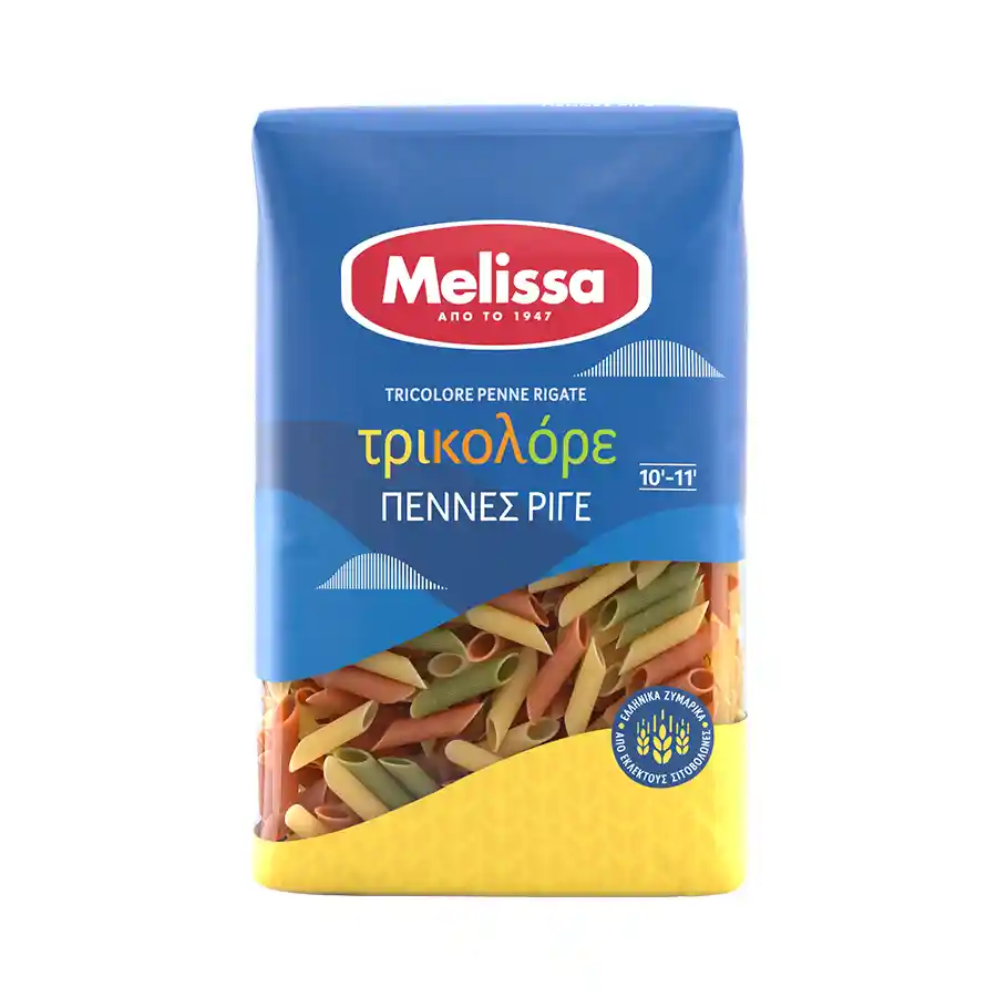 Melissa Πέννες Ριγέ Τρικολόρε 500γρ.