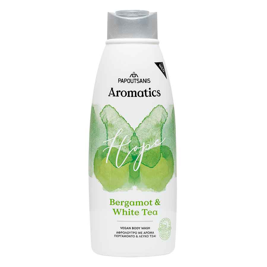 Papoutsanis Aromatics Hope Αφρόλουτρο Περγαμόντο & Τσάι 600ml.