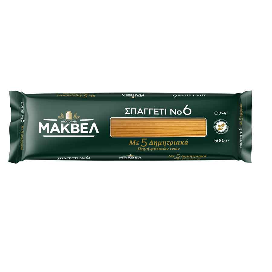 Μάκβελ 5 Δημητριακά Σπαγγέτι Νo6 500γρ.