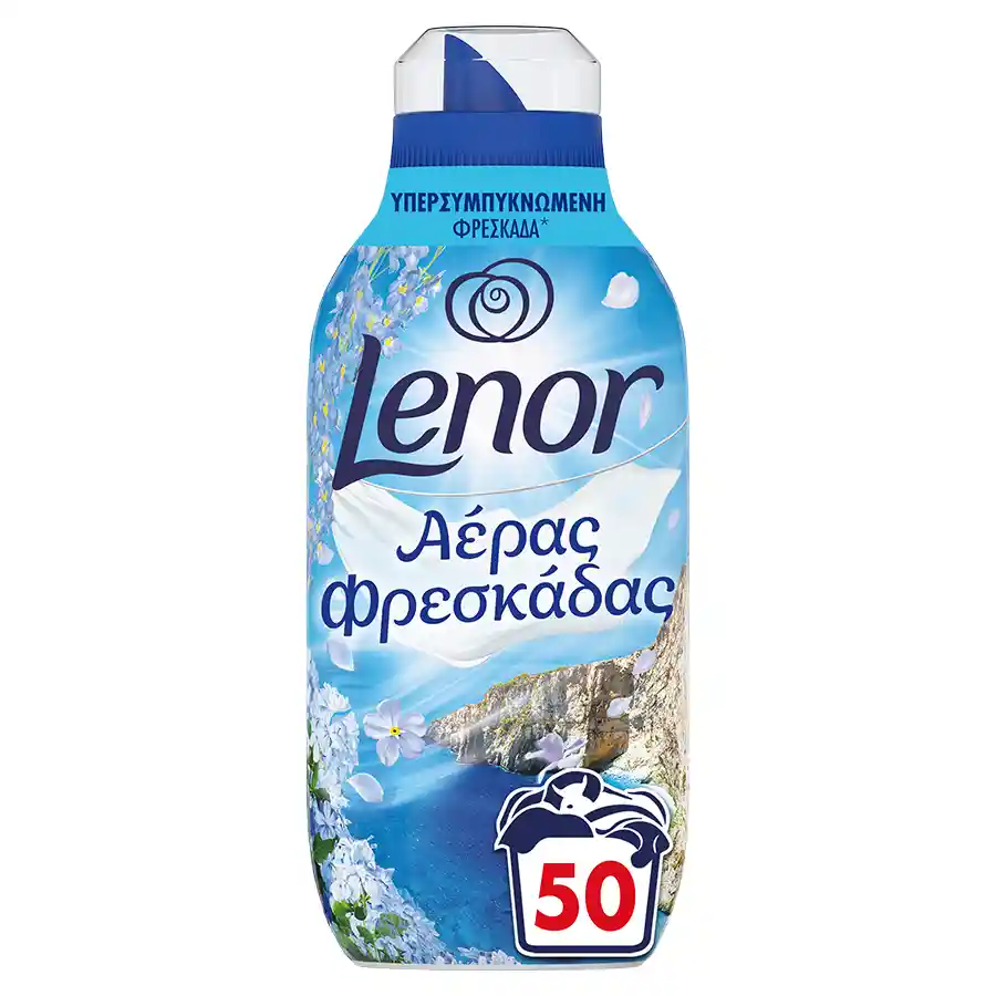 Lenor Fresh Air Συμπυκνωμένο Μαλακτικό Ρούχων Θαλλασινό Αεράκι 50mez. 700ml.
