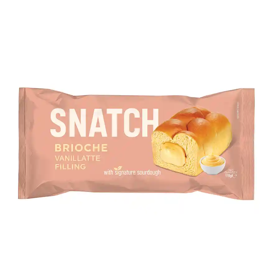 Snatch Τσουρέκι Μπριός Με Γέμιση Κρέμα Βανίλια & Προζύμι 28% 110γρ.