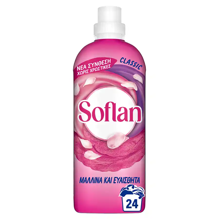 Soflan Bivalent Υγρό Απορρυπαντικό Πλυντηρίου Ρούχων Classic 24mez. 960ml.