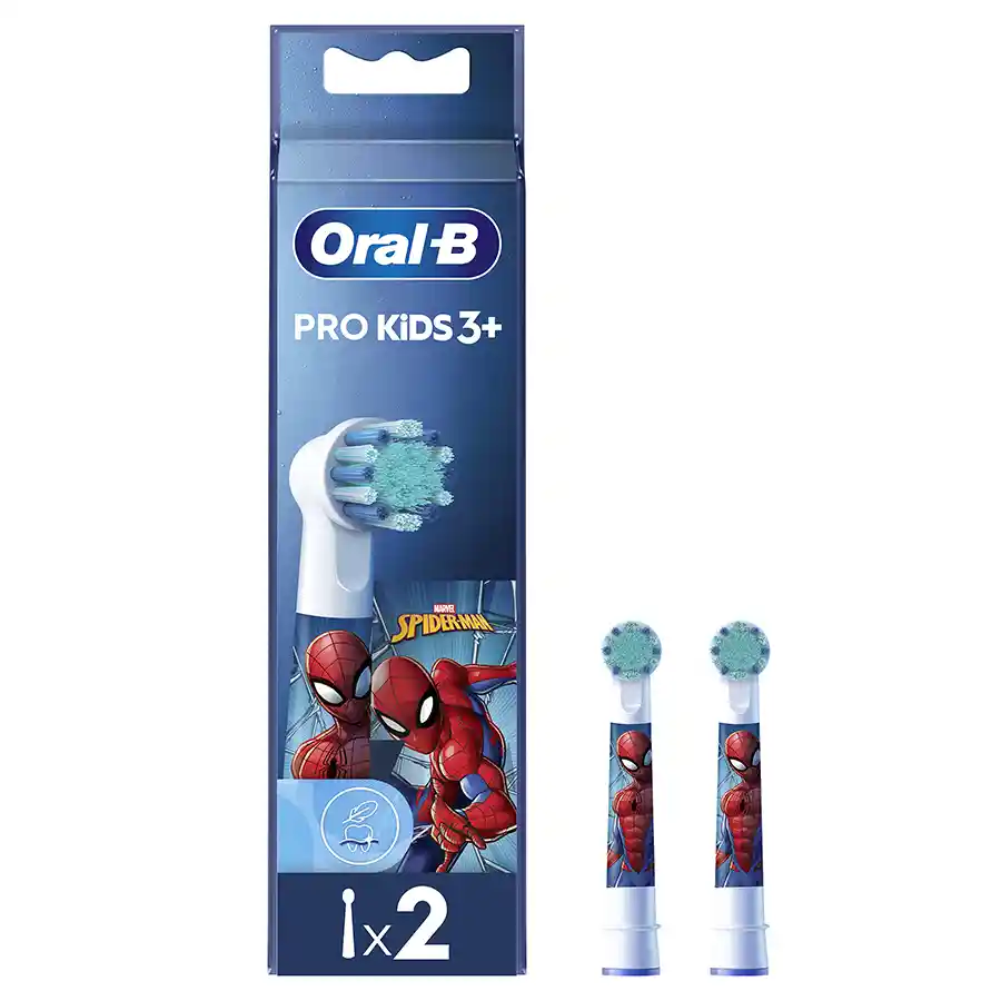 Oral-B Kids Spiderman Ανταλλακτικές Κεφαλές Ηλεκτρικής Οδοντόβουρτσας 2τεμ.