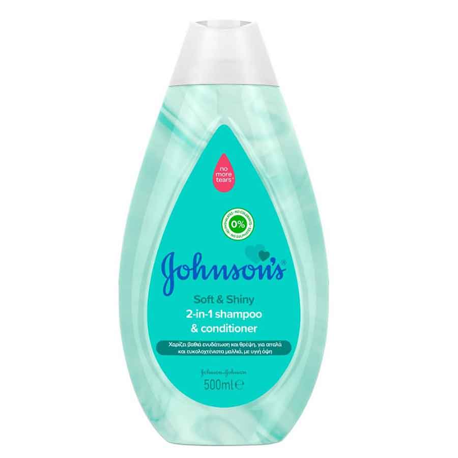 Johnson's Baby Soft & Shiny 2-Σε-1 Σαμπουάν & Conditioner 500ml.