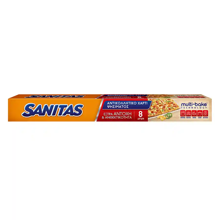 Sanitas Αντικολλητικό Χαρτί Ψησίματος 8m.x38cm.