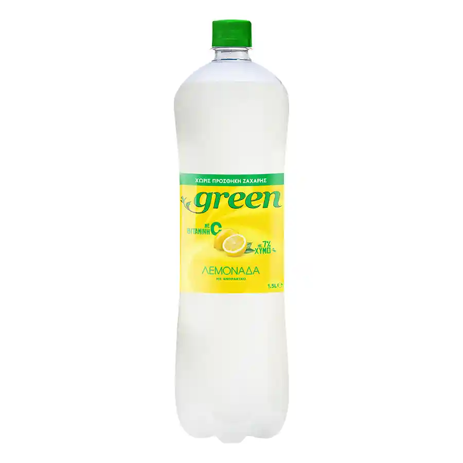 Green Λεμονάδα Με Στέβια Χωρίς Ζάχαρη 1,5lt.