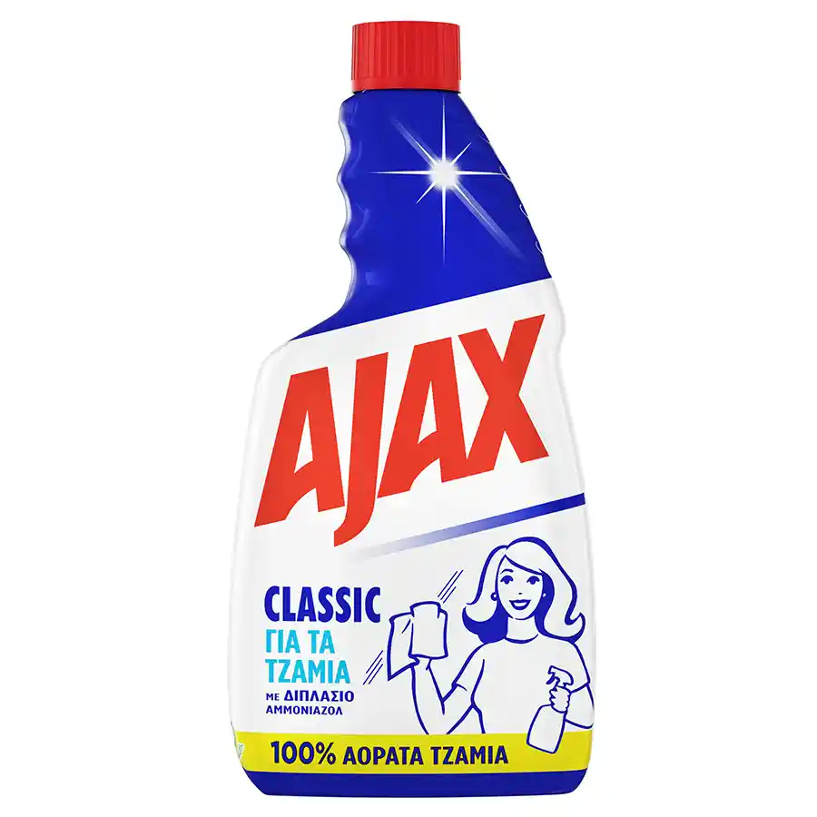 Ajax Classic Καθαριστικό Τζαμιών Ανταλλακτικό 500ml.