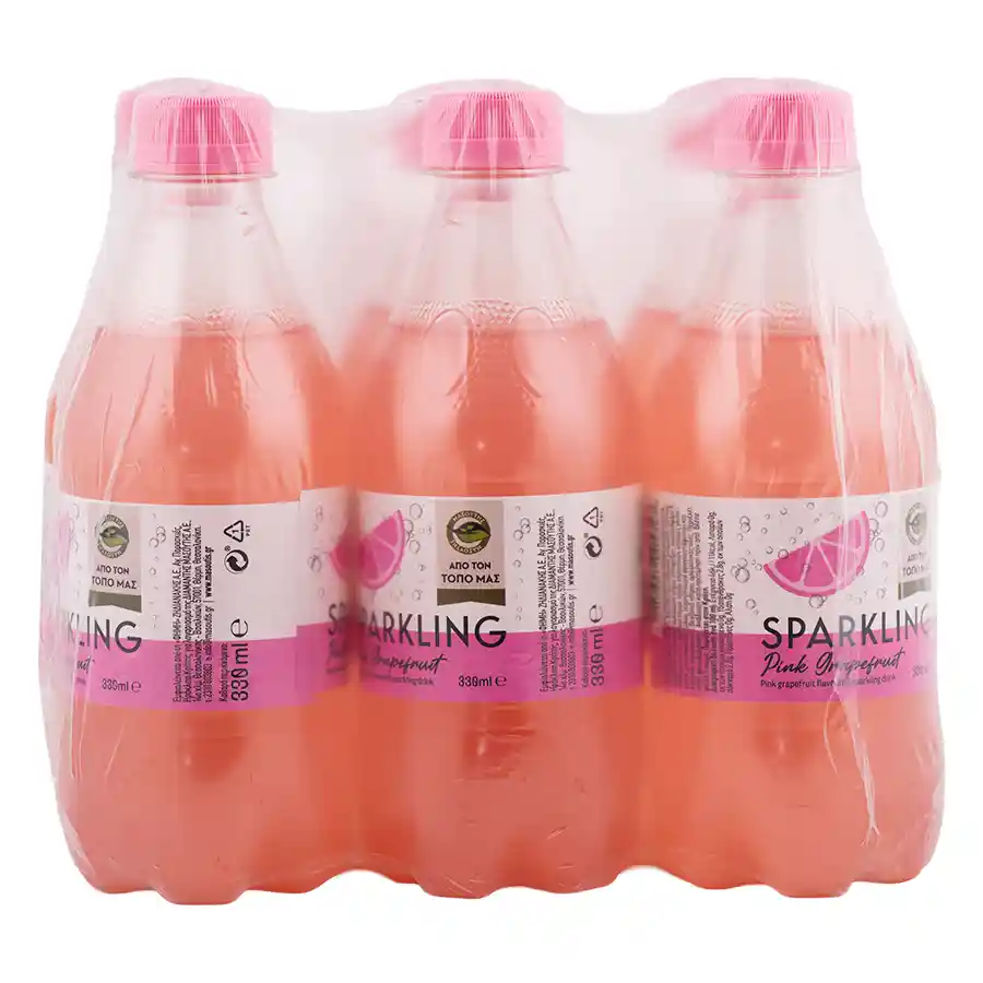 Μασούτης Από Τον Τόπο Μας Αναψυκτικο Pink Grapefruit 6x330ml.