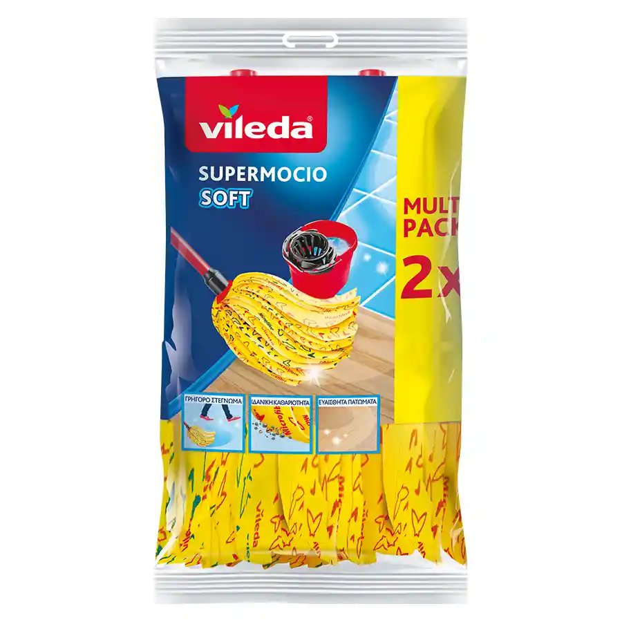 Vileda Σφουγγαρίστρα Soft Ανταλλακτικό 2τεμ.