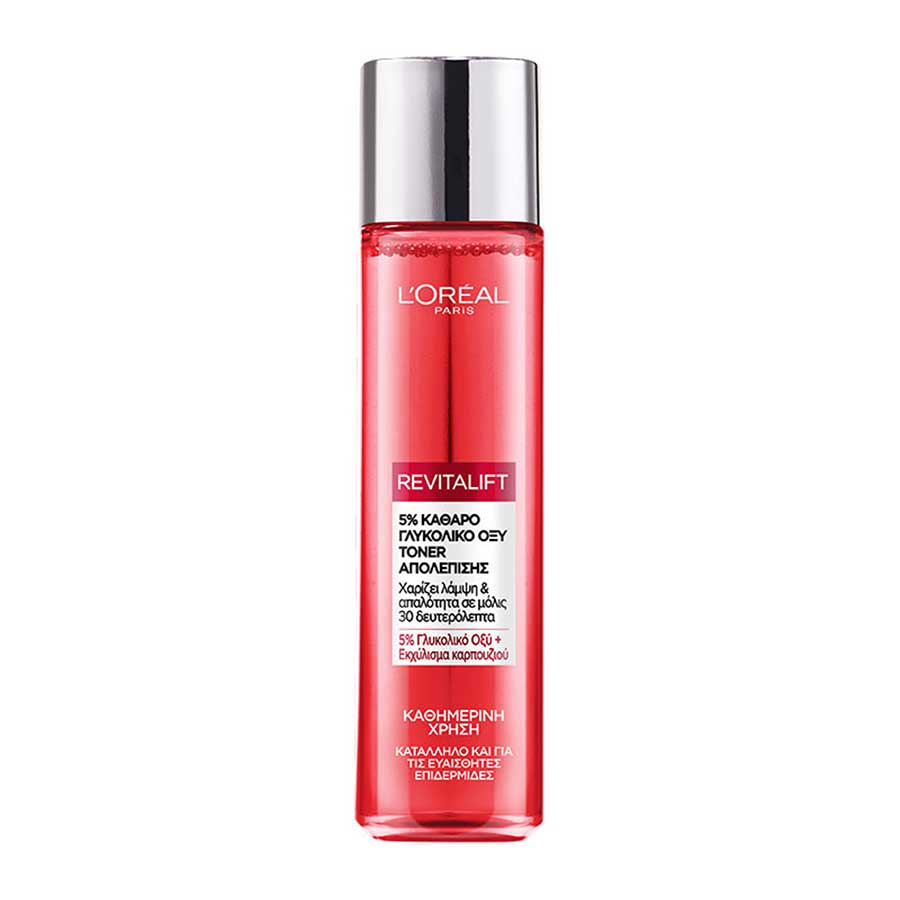 L'oreal Revitalift Glycolic Acid Toner Λοσιόν 180ml.