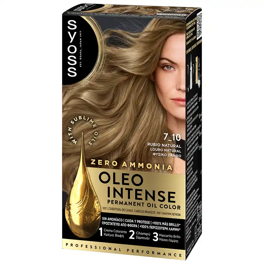 Syoss Βαφή Μαλλιών Oleo Intense No7-10 Φυσικό Ξανθό