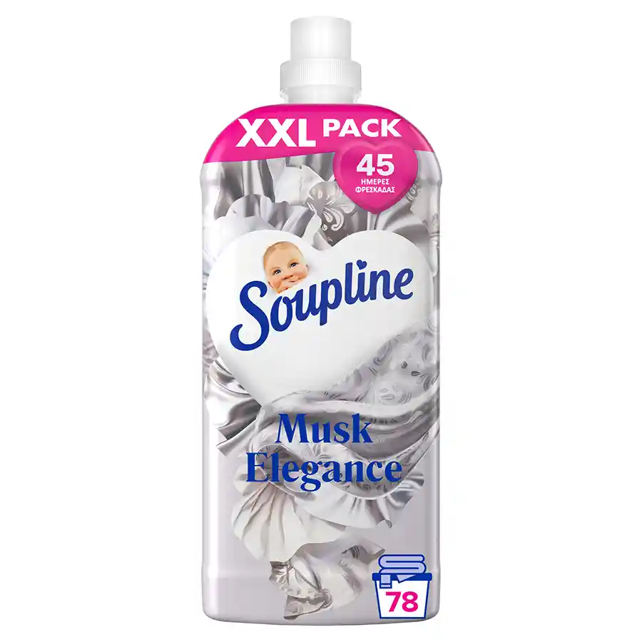 Soupline Συμπυκνωμένο Μαλακτικό Ρούχων Musk Elegance 78mez. 1,638lt.