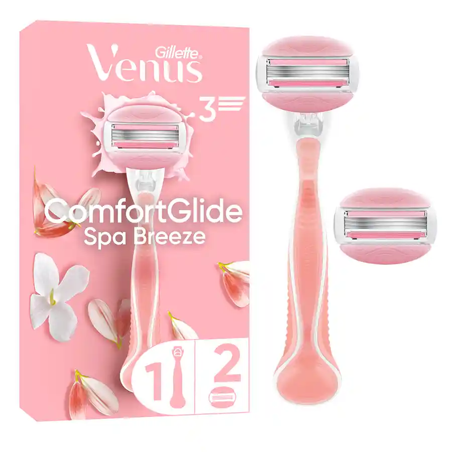 Gillette Venus ComfortGlide Spa Breeze Ξυριστική Μηχανή +2 Ανταλλακτικές Κεφαλές