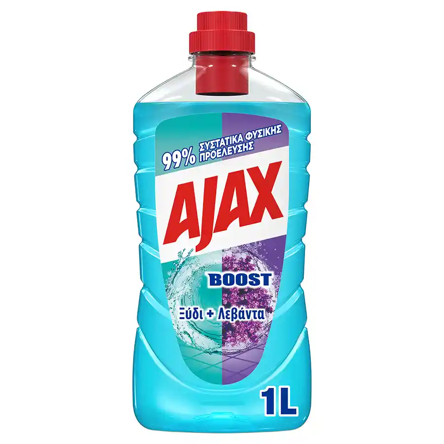 Ajax Ultra Boost Υγρό Καθαριστικό Ξύδι & Λεβάντα 1lt.