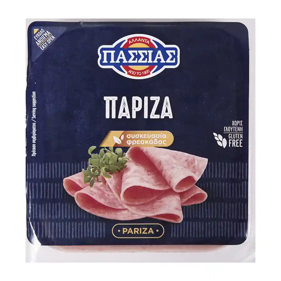 Πασσιάς Πάριζα Σε Φέτες Χωρίς Γλουτένη 180γρ.
