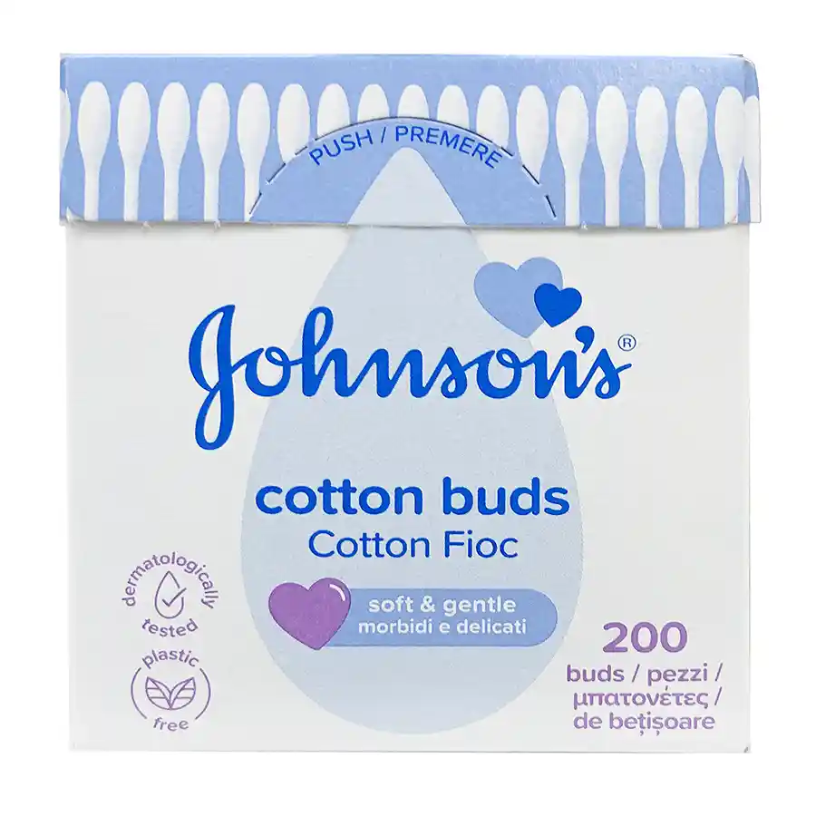 Johnson's Cotton Buds Μπατονέτες Βαμβακιού 200τεμ.