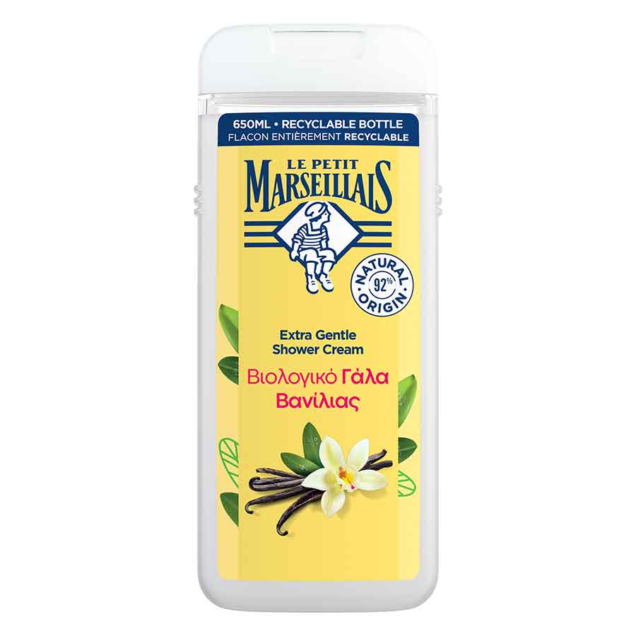 Le Petit Marseillais Αφρόλουτρο Βιολογικό Γάλα Βανίλιας 650ml.