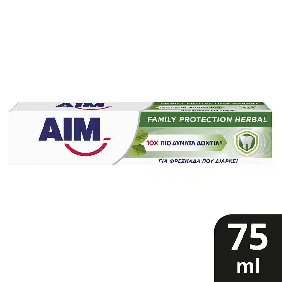Aim Family Protection Οδοντόκρεμα Herbal 75ml.