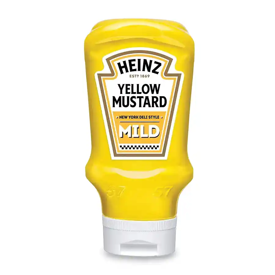 Heinz New York Deli Απαλή Μουστάρδα Top Down 445γρ.