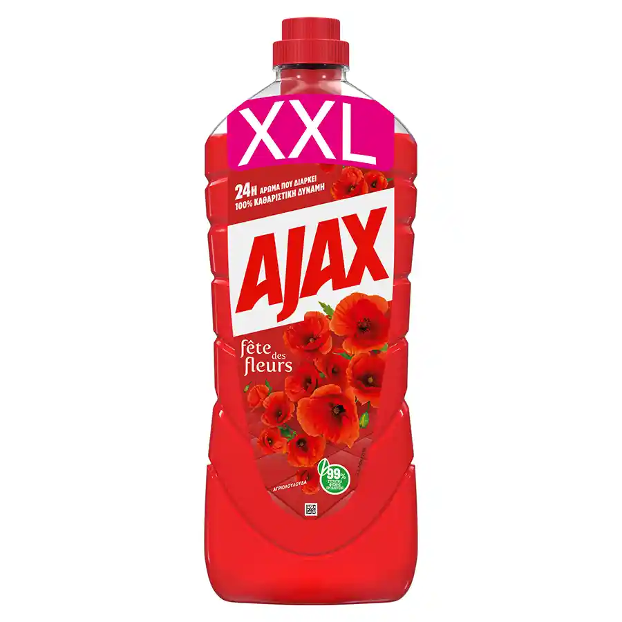 Ajax Υγρό Καθαριστικό Γιορτή Λουλουδιών Αγριολούλουδα 1,5lt.