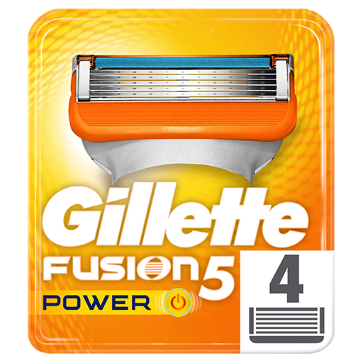 Gillette Fusion5 Power Aνταλλακτικές Κεφαλές 4τεμ.