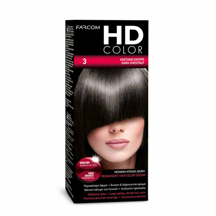 Farcom HD Color Βαφή Μαλλιών Νο3 60ml.