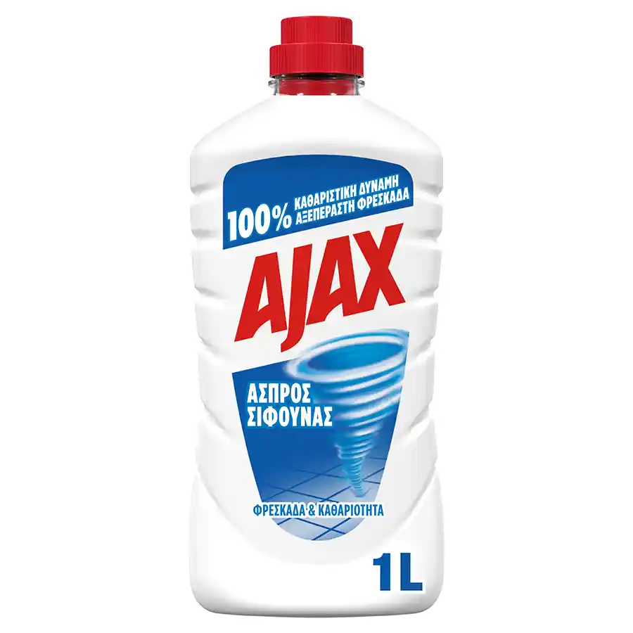Ajax Υγρό Καθαριστικό Άσπρος Σίφουνας Classic 1lt.