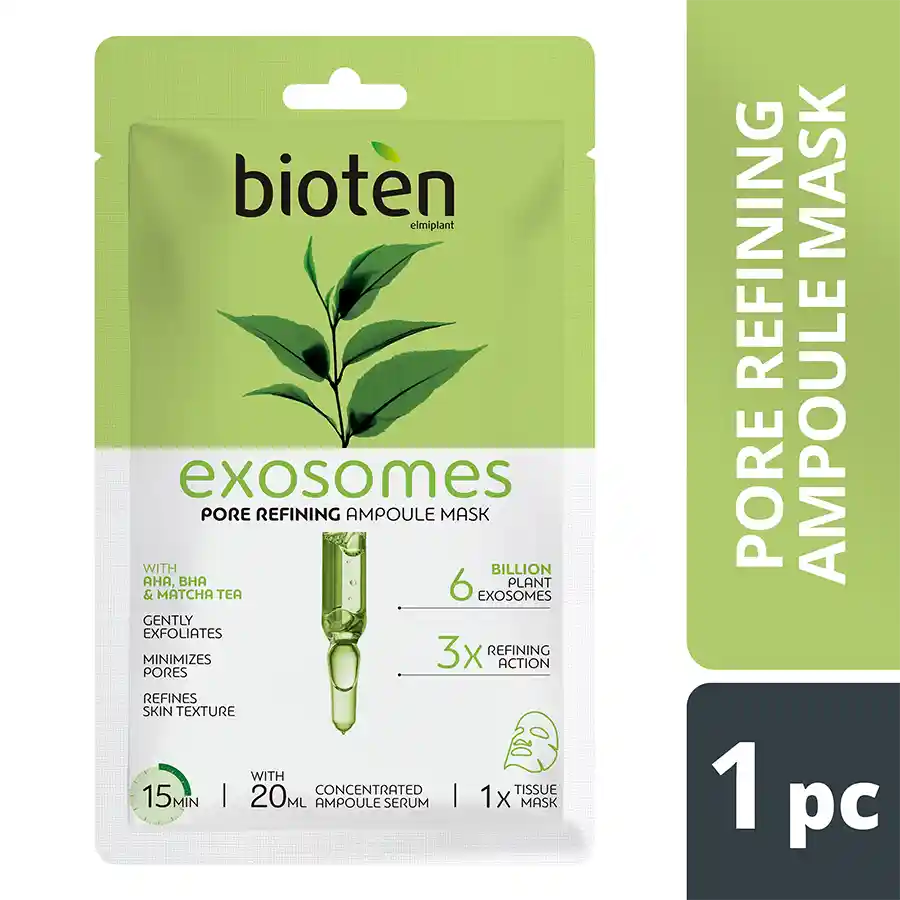 Bioten Exosomes AHA BHA Matcha Υφασμάτινη Μάσκα Προσώπου 1τεμ.
