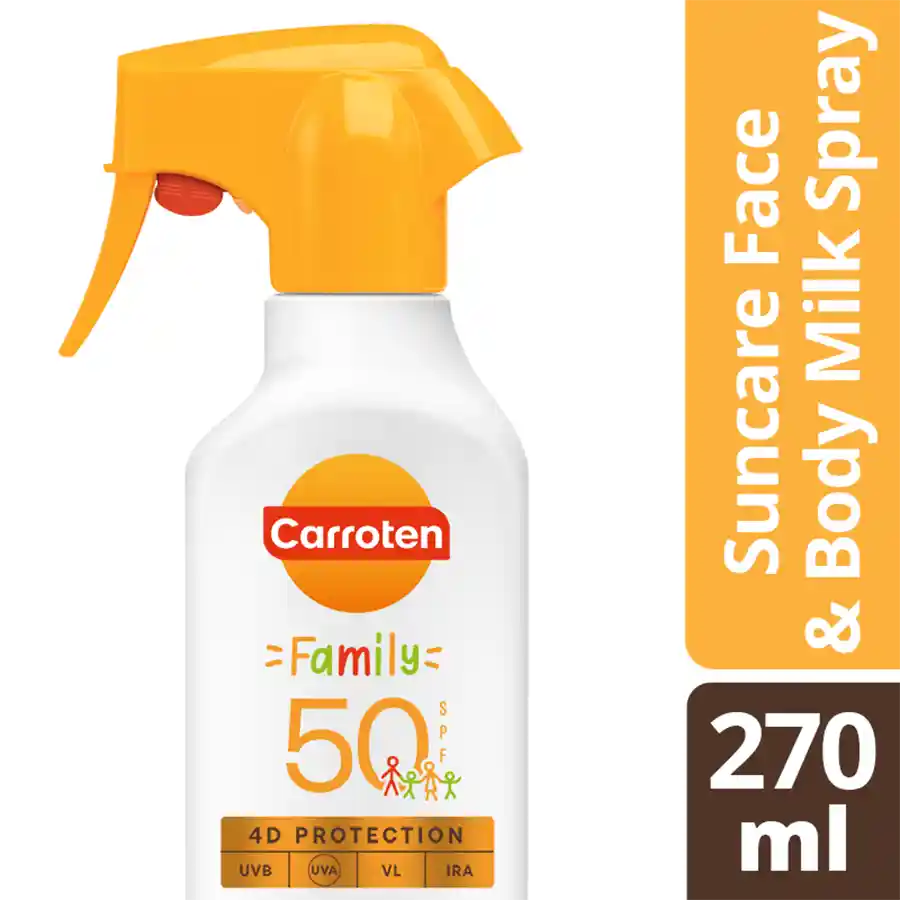 Carroten Family Αντηλιακό Γαλάκτωμα Trigger Spray SPF50 270ml.