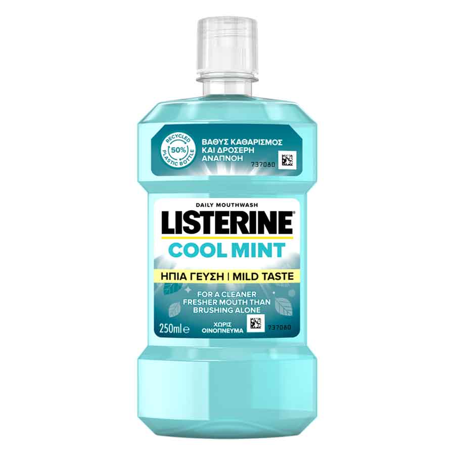 Listerine Cool Mint Στοματικό Διάλυμα Mild 250ml.