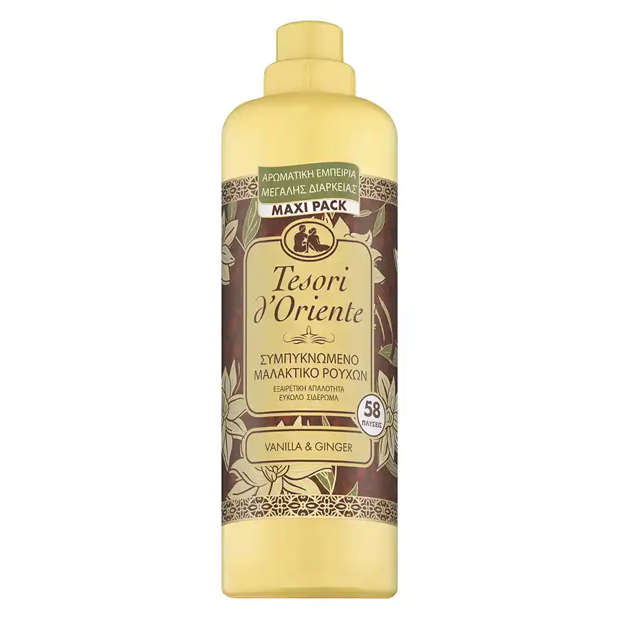 Tesori D'Oriente Συμπυκνωμένο Μαλακτικό Ρούχων Vanilla & Ginger 58mez. 1,16lt.